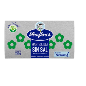 Mantequilla Sin Sal MIRAFLORES 250 Gr.