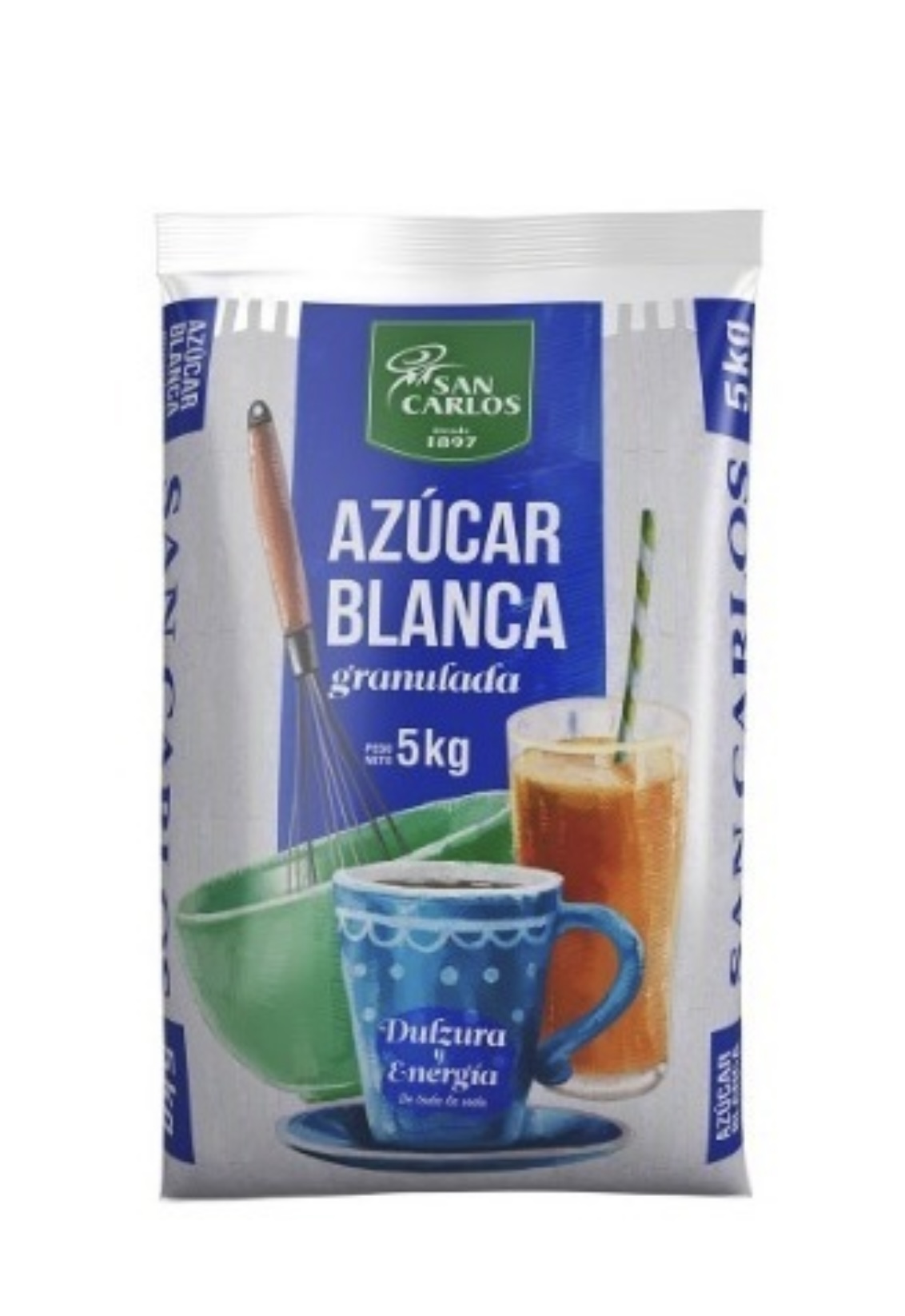 Azúcar Blanca Granulada San Carlos 5 kg