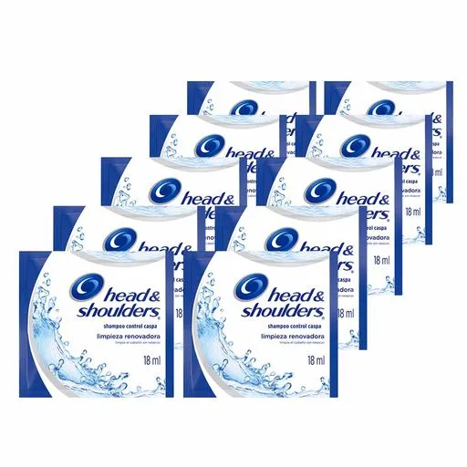 Shampoo Head & Shoulders Celeste,… X25 tiras X12 – Cajas